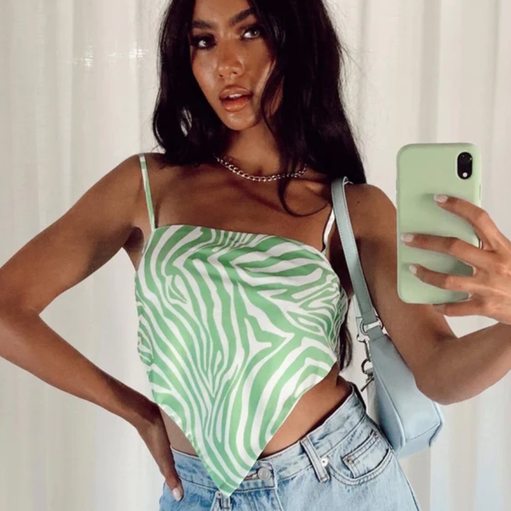 Princess Polly Miss Lexy Top Green